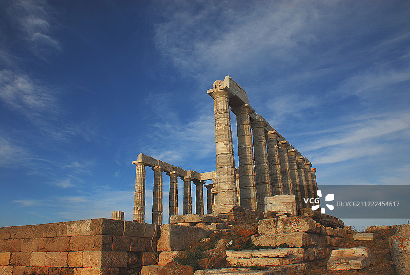 希腊波塞冬海神庙图片素材