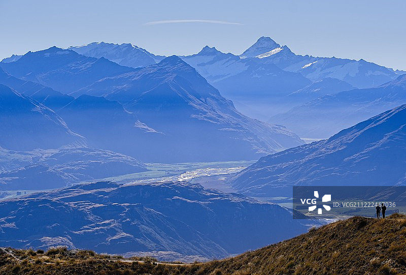 从罗伊斯峰看阿斯帕林山图片素材