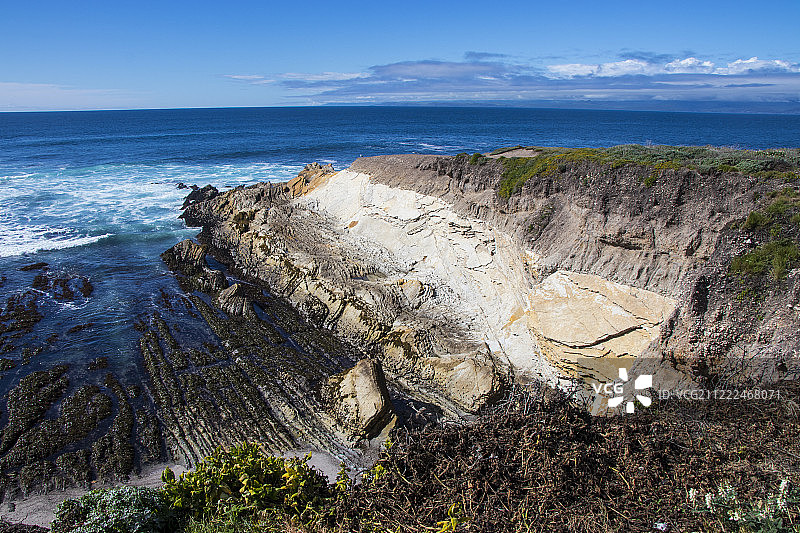 通往大海的悬崖图片素材