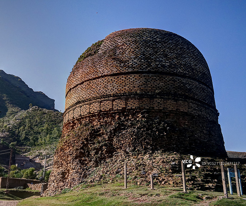 巴基斯坦斯瓦特山谷欣加尔达拉佛教佛塔图片素材