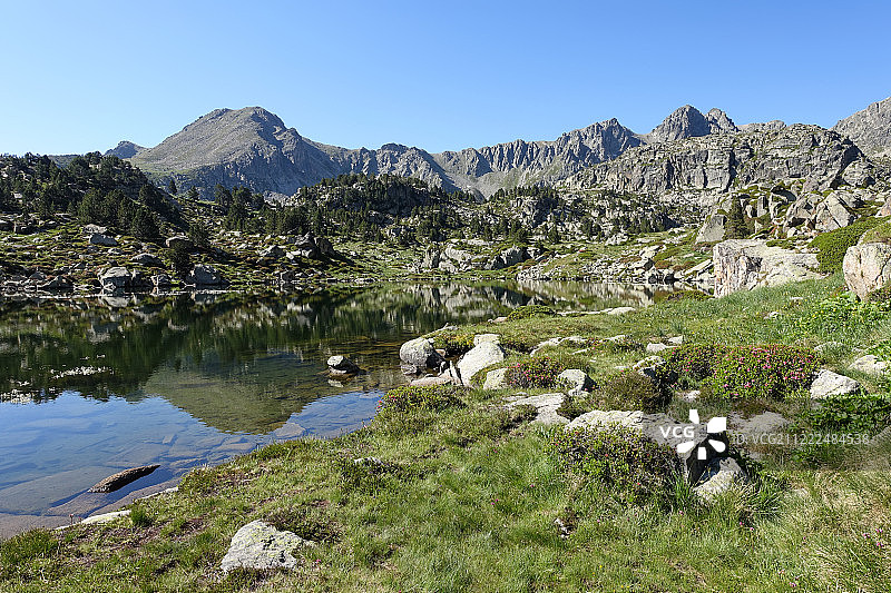 圆形湖泊图片素材