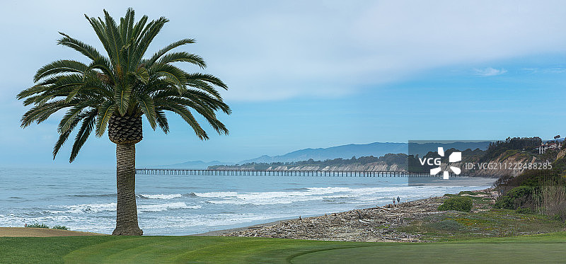 朦胧的海洋层清晨图片素材