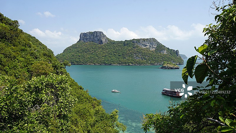 阁迈岛观景点的海滩景色图片素材