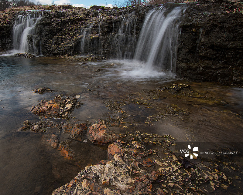 小瀑布群图片素材