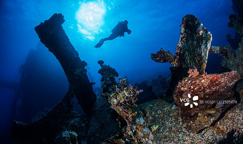 残骸与阳光图片素材