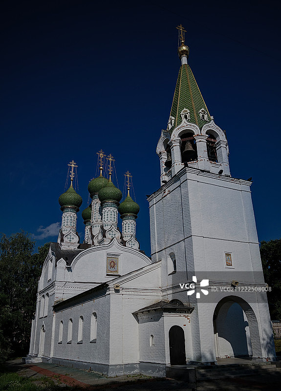 俄罗斯下诺夫哥罗德圣母升天教堂外观图片素材
