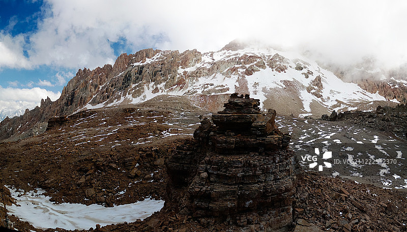 沙尔布斯-达格山的齐亚拉特，达吉斯坦，俄罗斯高加索地区图片素材
