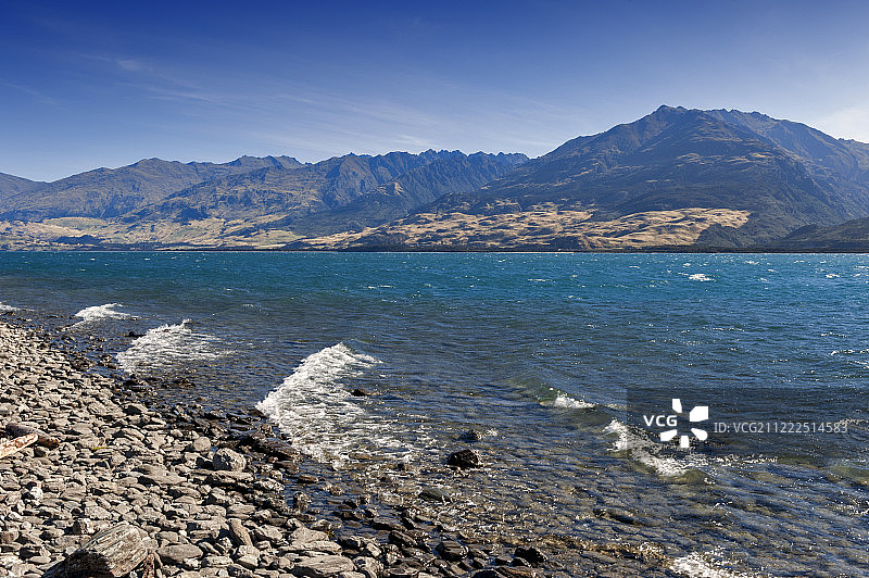 位于新西兰奥塔哥地区的瓦纳卡湖图片素材