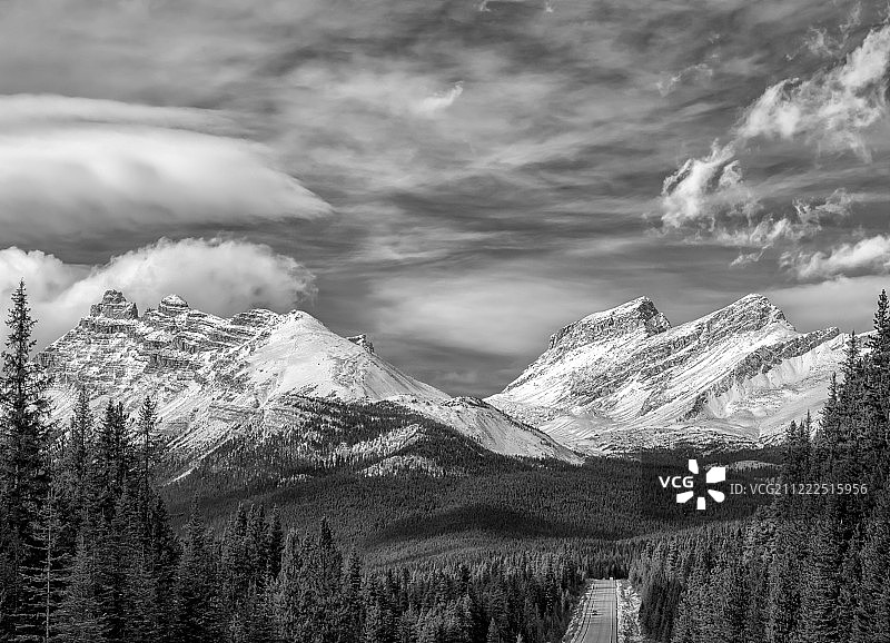 自驾冰原大道图片素材