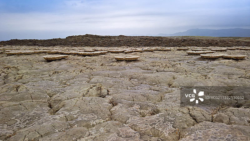 盐湖卡鲁姆又名阿萨尔或阿萨莱，埃塞俄比亚达纳基尔阿法尔图片素材