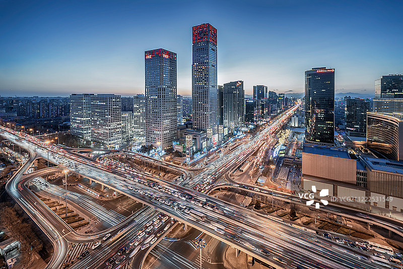 国贸桥城市风景图片素材