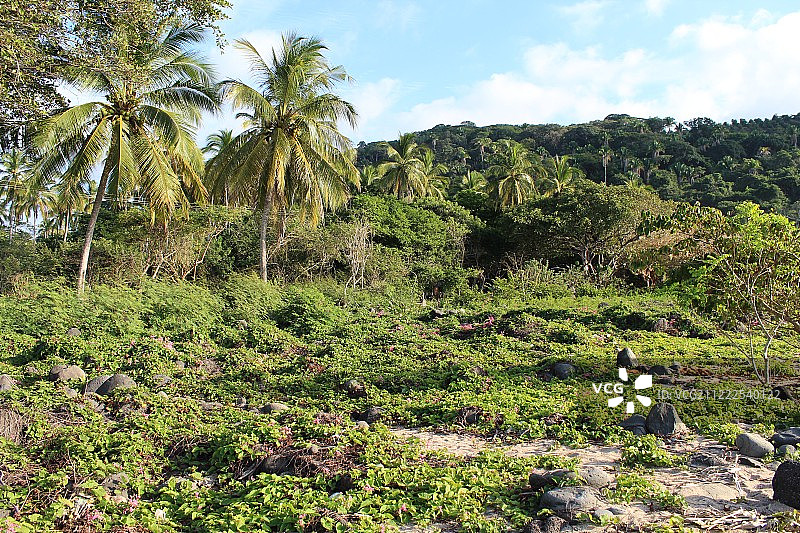 查卡拉海滩内部图片素材
