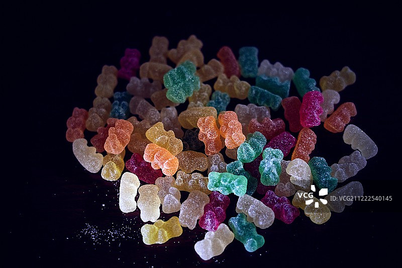 五彩缤纷的美味软糖图片素材