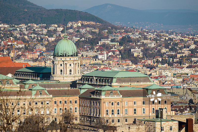 布达城堡是历史悠久的城堡和宫殿建筑群图片素材