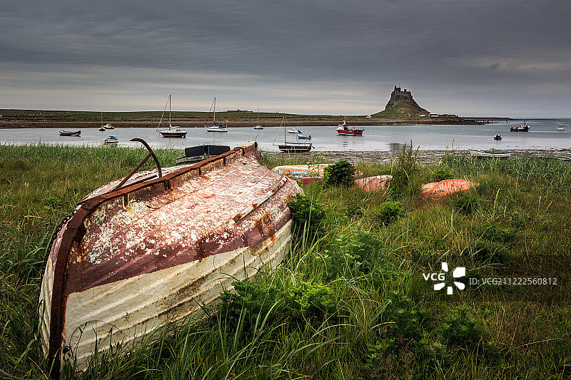 林迪斯法恩城堡，圣岛图片素材