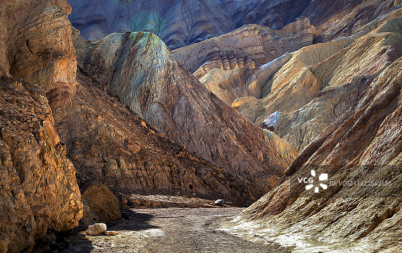 死亡谷黄金峡谷图片素材