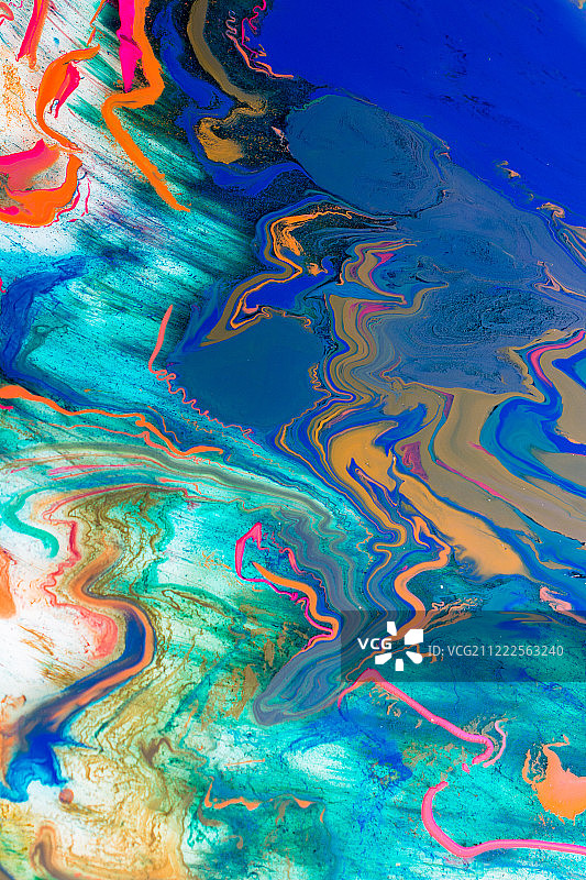 抽象大理石纹艺术图案为丰富多彩的背景图片素材