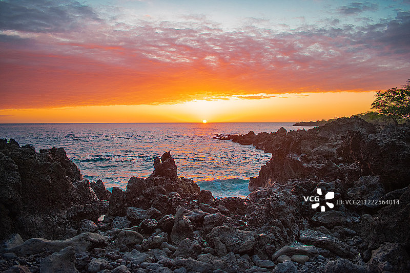世界尽头的日落图片素材