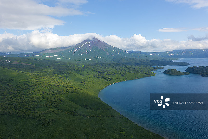 航拍堪察加半岛图片素材