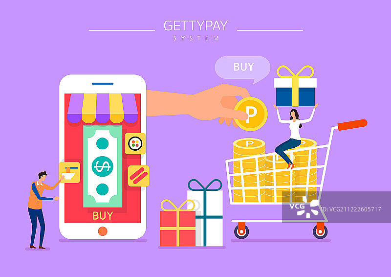 手机支付购物生活方式信用卡网上银行图片素材