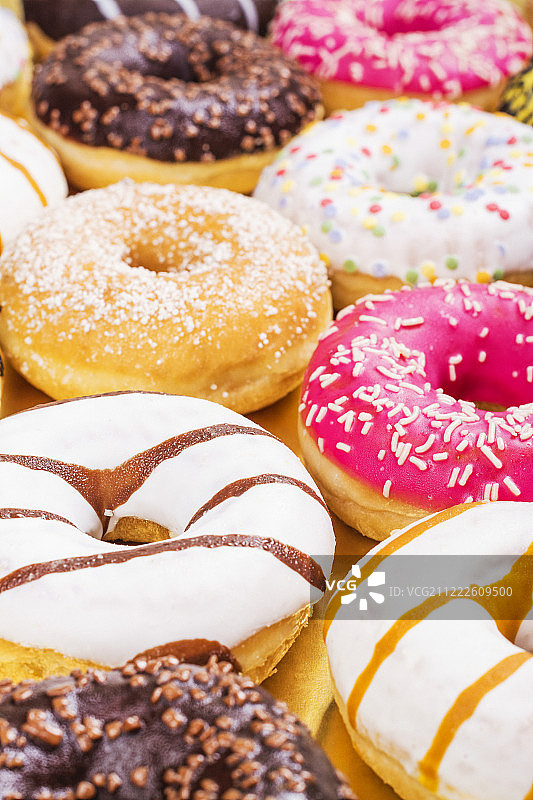 什锦甜甜圈图片素材