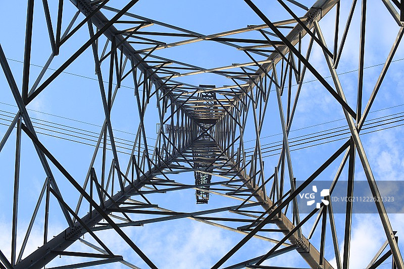 天空下的电塔图片素材