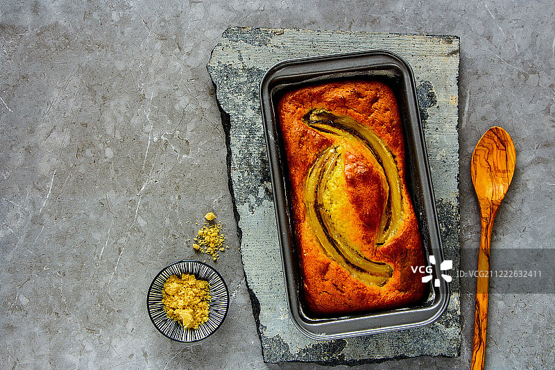 香蕉面包蛋糕图片素材