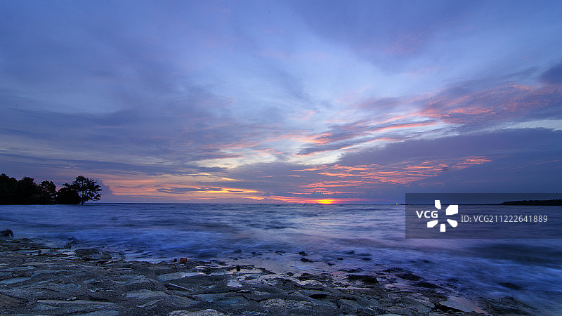 麻坡日落图片素材