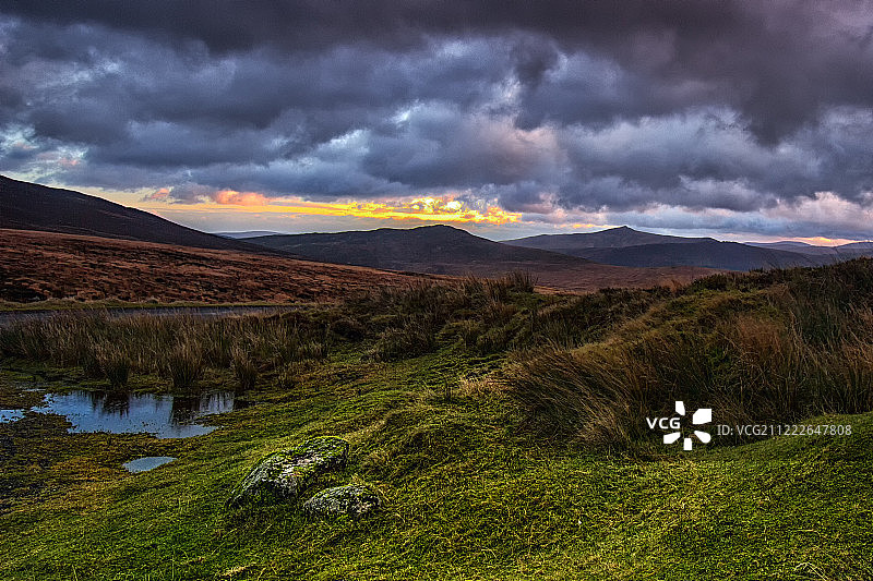 威克洛日落图片素材