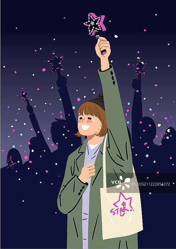 生活方式、文化艺术、休闲爱好、流行音乐演唱会、偶像欢呼图片素材