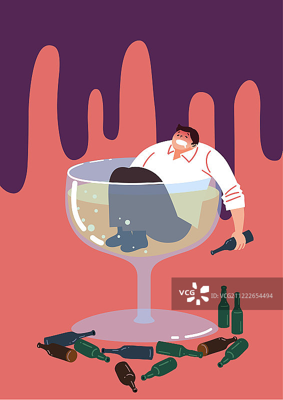 心理健康、精神疾病、健康生活、抑郁、压力、酗酒图片素材