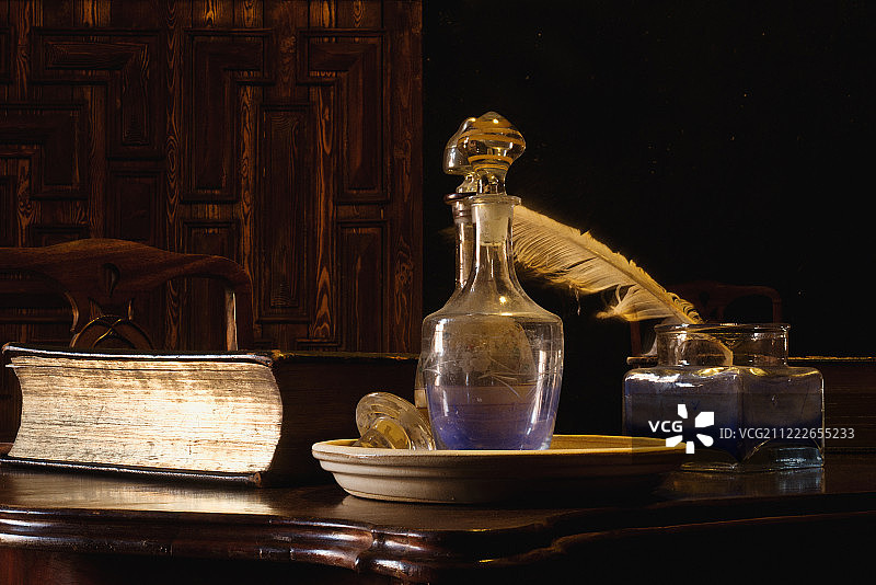 一瓶墨水图片素材