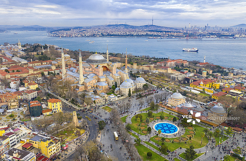 土耳其，伊斯坦布尔索菲亚大教堂，图片素材