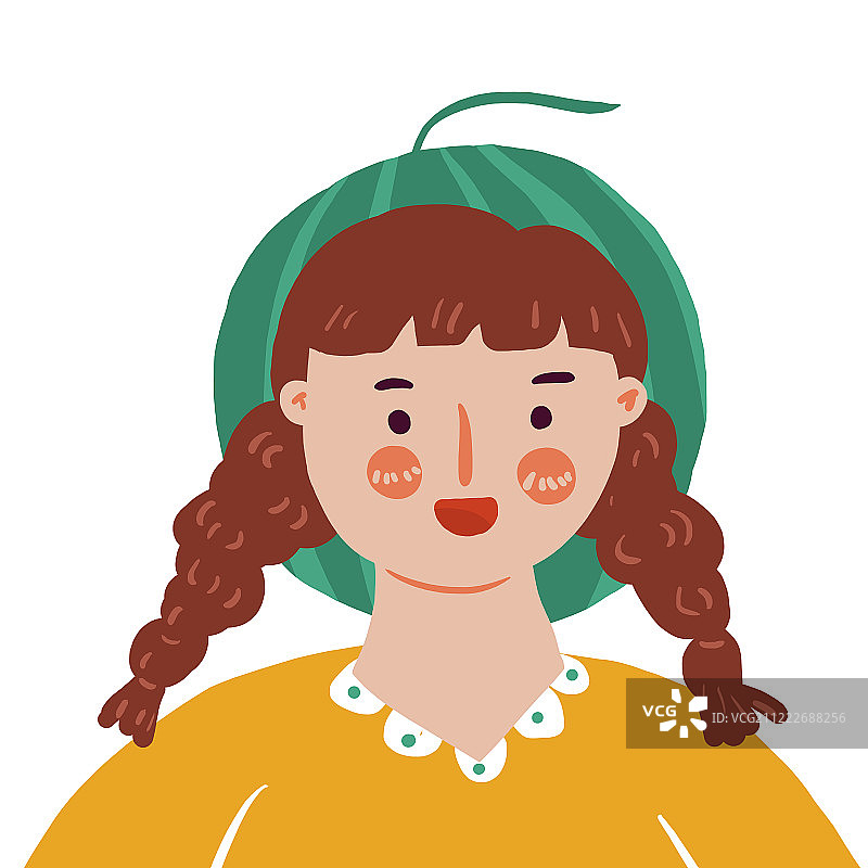 水果小孩可爱头像图片素材