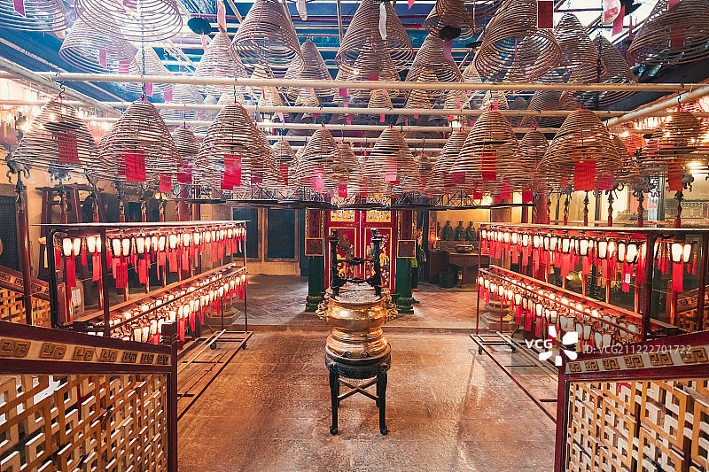 香港中环文武庙图片素材