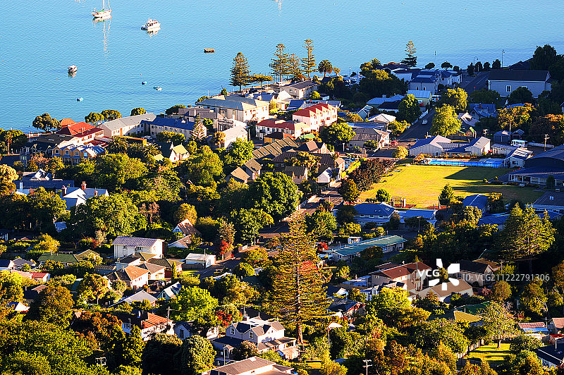 新西兰阿卡罗瓦春夏风景图片素材