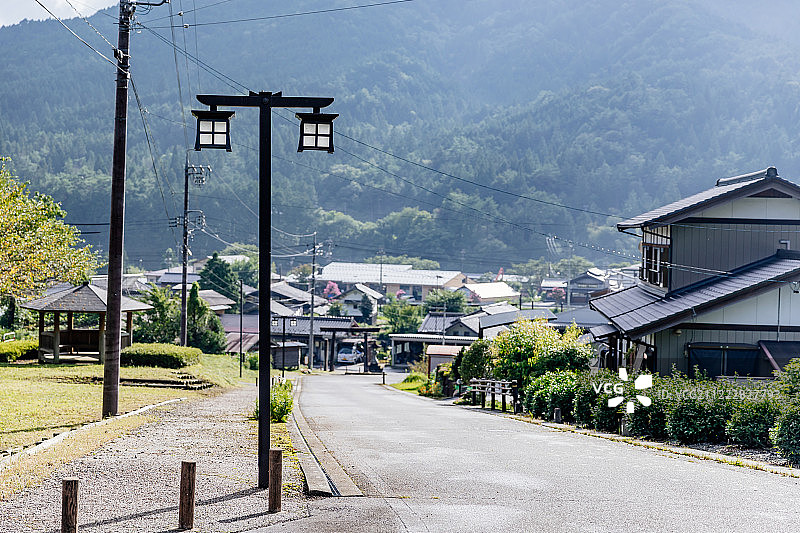 日本乡村道路背景图图片素材