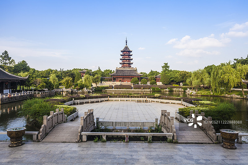 苏州盘门景区景观图片素材