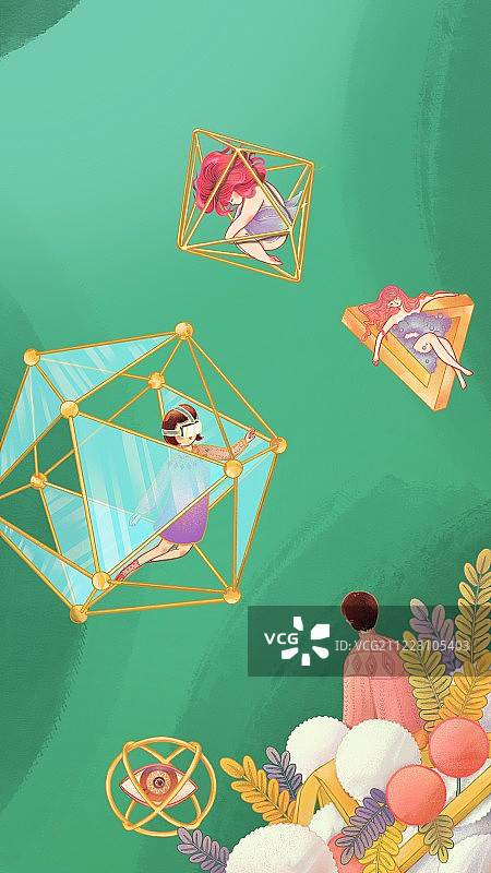 梦幻手绘壁纸图片素材