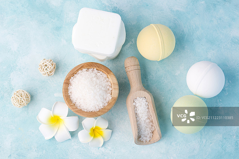 美容护理概念：各种皮肤和身体护理产品161图片素材