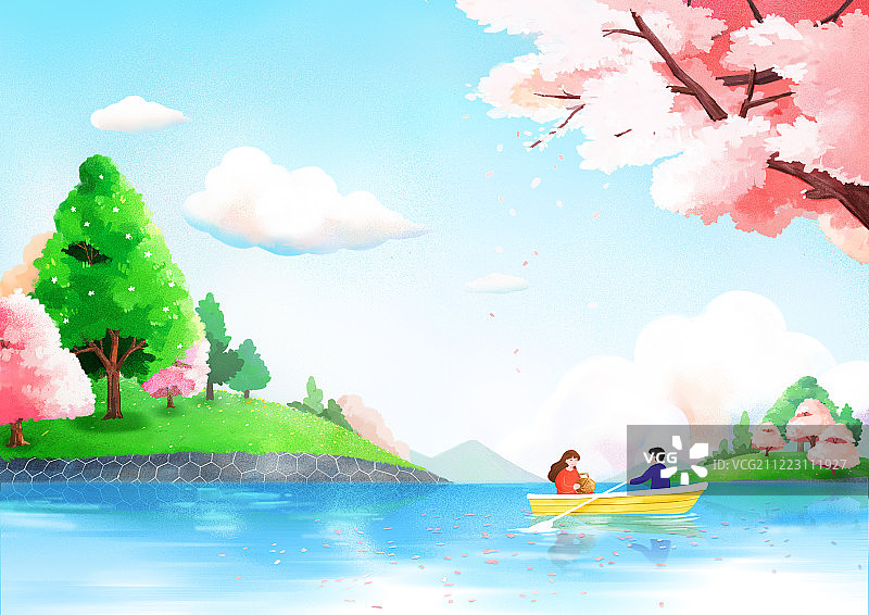 快乐的一天！美丽的春天景色010图片素材