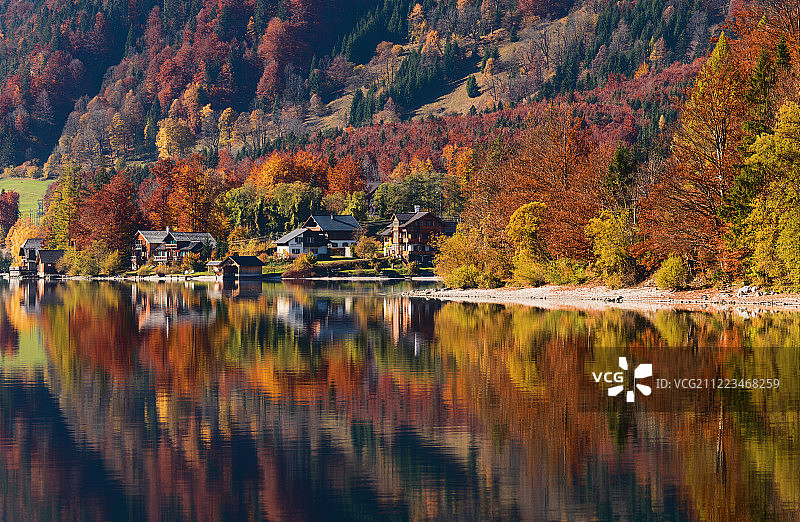 Grundlsee秋景图片素材
