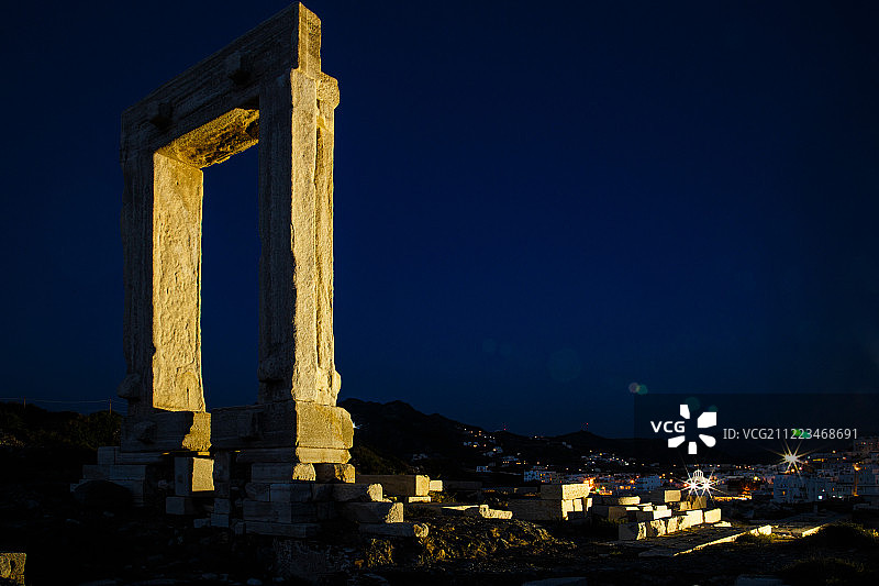 纳克索斯岛大门图片素材