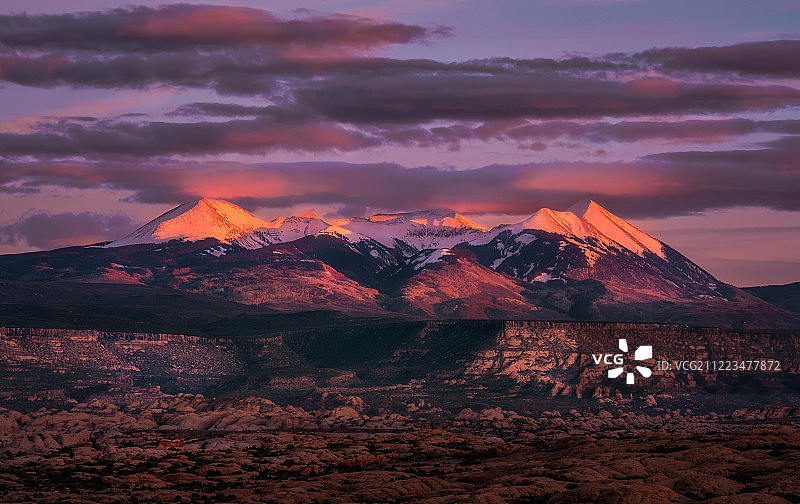 拉萨尔日落图片素材