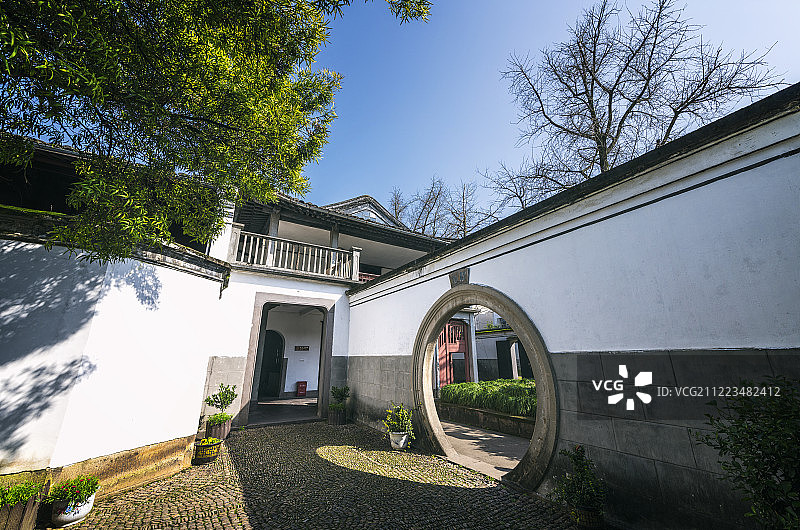 中国，浙江省，宁波市，奉化市溪口，蒋氏故居图片素材