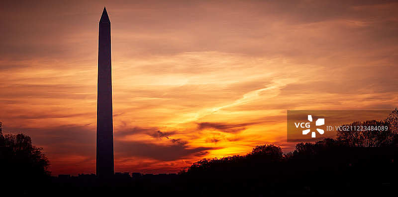 国家广场日落图片素材