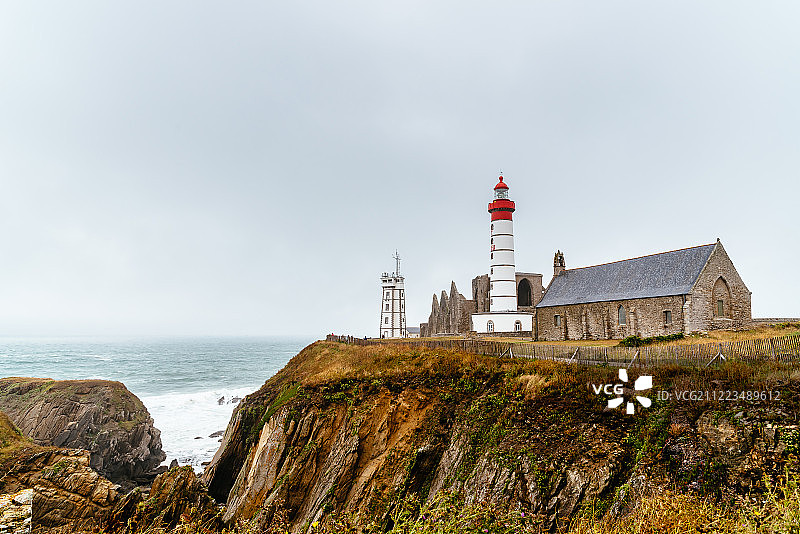 法国布列塔尼圣马修角灯塔图片素材