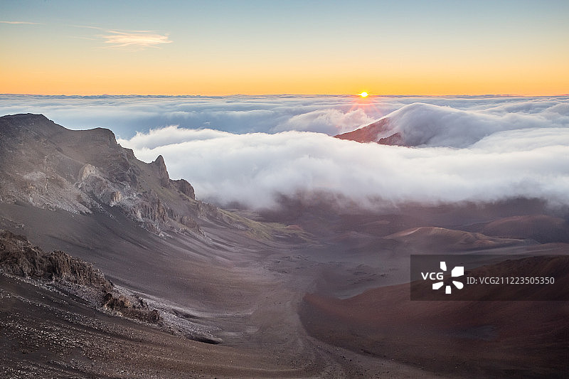 哈莱亚卡拉日出图片素材