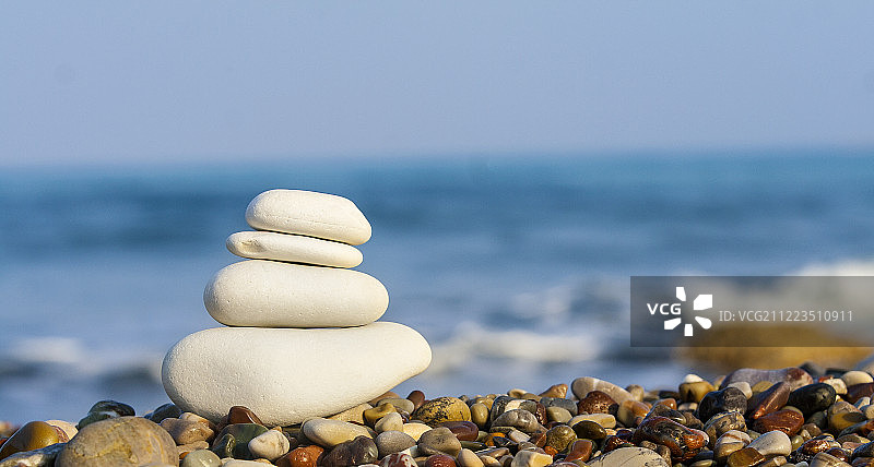 石头平衡，复古Instagram风格层叠图片素材