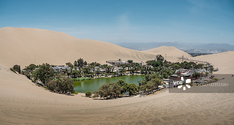 秘鲁伊卡市附近的瓦卡奇纳绿洲图片素材